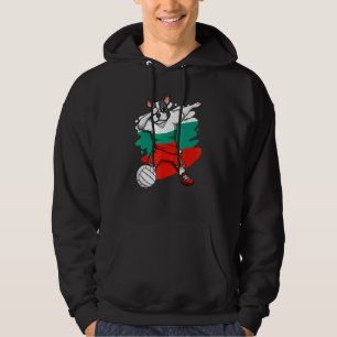 Dabbing French Bulldog Bulgaria Volleyball Fan Jer Hoodie