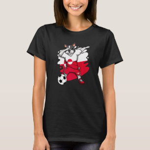 Dabbing French Bulldog Greenland Soccer Fan Jersey T-Shirt