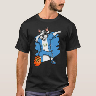 Dabbing French Bulldog Guatemala Basketball Fan Je T-Shirt