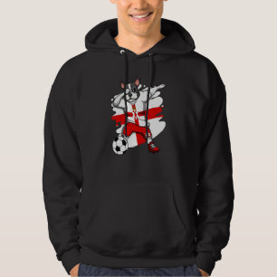 Dabbing French Bulldog Northern Ireland Soccer Fan Hoodie