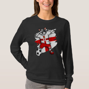 Dabbing French Bulldog Northern Ireland Soccer Fan T-Shirt