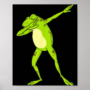 Dabbing Frog For Kids-boys & Girls Funny Anima Poster