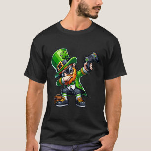 Dabbing Gamer Leprechaun Dab Dance St Pattys St Pa T-Shirt
