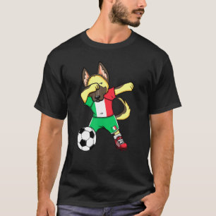 Dabbing German Shepherd Italy Soccer Fans Jersey F T-Shirt