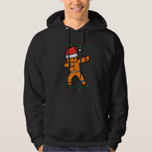 Dabbing Gingerbread Man Cookie Christmas Boys Men  Hoodie