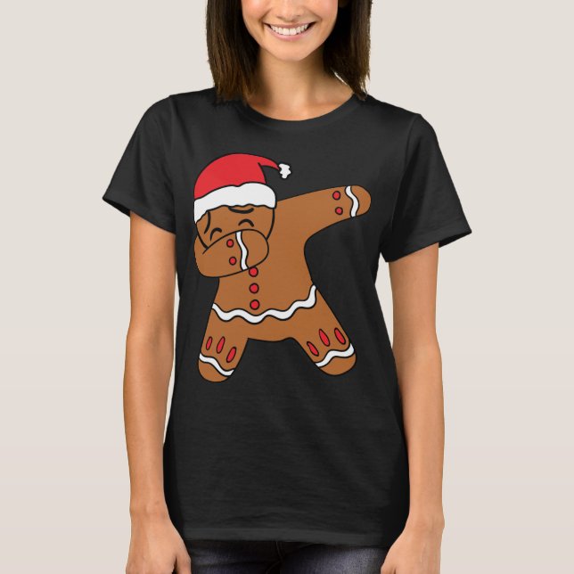 Dabbing Gingerbread Man Gingerdab Christmas Dab Da T-Shirt (Front)