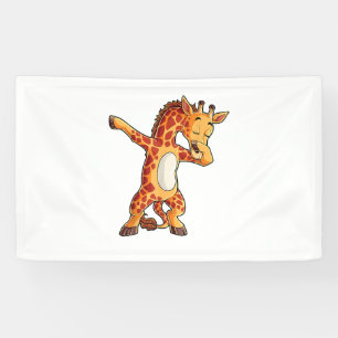 Dabbing Giraffe T shirt Giraffes Funny Dab Dance T Banner