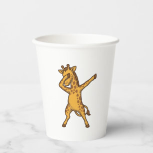 Dabbing Giraffe Vintage Engraving T-Shirt Design_1 Paper Cups
