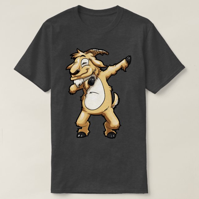 Dabbing Goat  Funny Goats Farm Farmer Dab Dance  T-Shirt (Design Front)