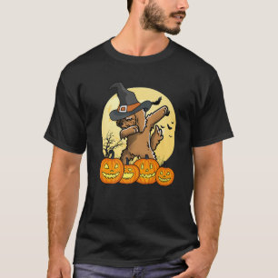 Dabbing Goldendoodle Dab Dance Funny Dog Halloween T-Shirt