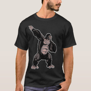Dabbing Gorilla T shirt Funny Ape Gorillas Dab Dan