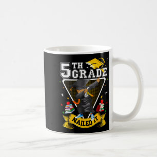 Dabbing graduation boy 5th grade nailed class of coffee mug