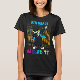 Dabbing Graduation Boy 8TH GRADE Nailed It T-Shirt