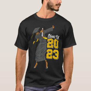Dabbing Graduation Class Of 2023 Gift Woman Black  T-Shirt