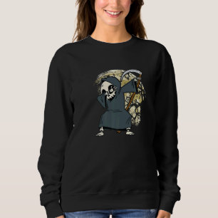 Dabbing Grim Reaper Halloween Costume Dab Horror O Sweatshirt