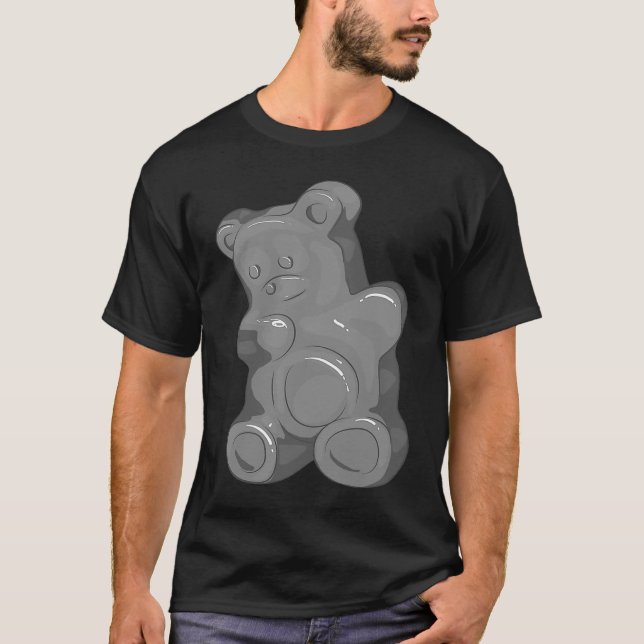 Dabbing Gummy Bear Cool Jelly Candy Animal Dance T-Shirt (Front)