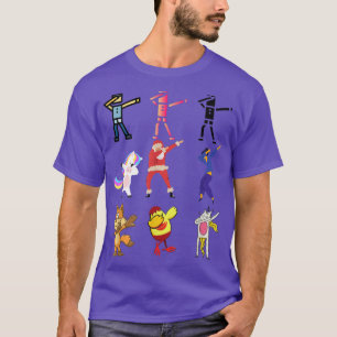 Dabbing Halloween Boys Santa Claus Men Pony Cat Me T-Shirt