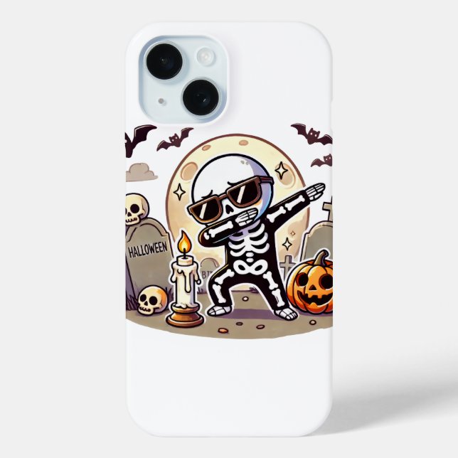 Dabbing Halloween Boys Skeleton Zombie Scary  Case-Mate iPhone Case (Back)