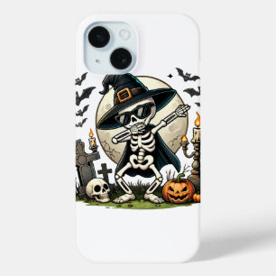 Dabbing Halloween Boys Skeleton Zombie Scary  iPhone 15 Case