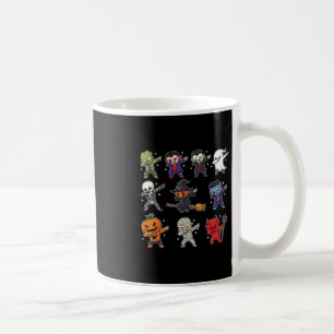 Dabbing Halloween Boys Skeleton Zombie Scary Pumpk Coffee Mug