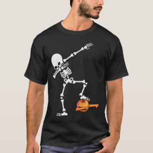 Dabbing Halloween Boys Skeleton Zombie Scary T-Shirt
