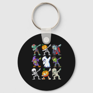 Dabbing Halloween Boys Skeleton Zombie Y Pumpkin M Key Ring