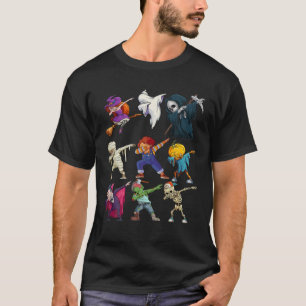 Dabbing Halloween Costume Boy White Lady Vampire W T-Shirt