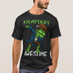 Dabbing Halloween Frankin Awesome Dab Boys Kids T-Shirt