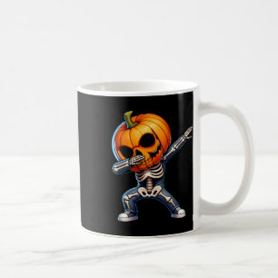 Dabbing Halloween Skeleton Boys Trick Treat Funny Coffee Mug
