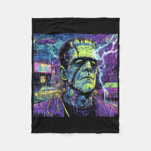 Dabbing Halloween Skeleton Boys Trick Treat Funny Fleece Blanket