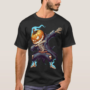 Dabbing Halloween Skeleton Monster Dab Spooky Boys T-Shirt