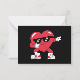 Dabbing Heart Funny Gifts Valentines Day Card