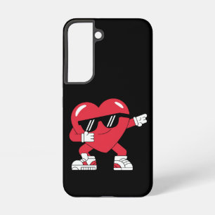 Dabbing Heart Funny Gifts Valentines Day Samsung Galaxy Case