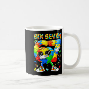 Dabbing Heart Puzzle Autistic Autism Awareness Men Coffee Mug