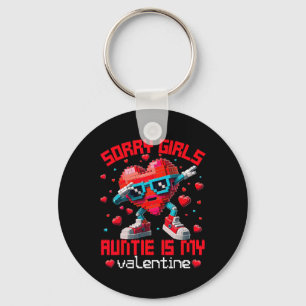 Dabbing Heart Sorry Girls Auntie Valentine Buildin Key Ring