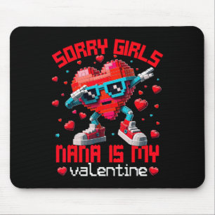 Dabbing Heart Sorry Girls Nana Valentine Building  Mouse Pad