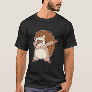 Dabbing Hedgehog Christmas Xmas Dance Funny Boys G T-Shirt