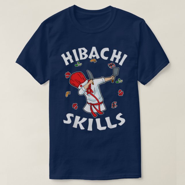 Dabbing Hibachi Chef  (2) T-Shirt (Design Front)