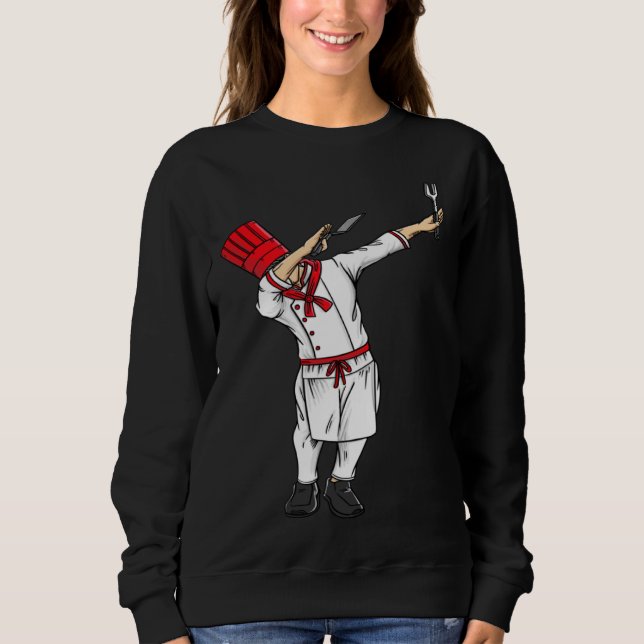 Dabbing Hibachi Chef  Japanese Chef Asian Cook Sweatshirt (Front)