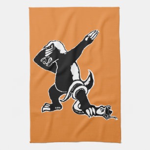Dabbing Honey badger Tea Towel
