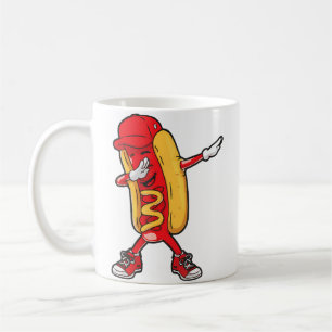 Dabbing Hot Dog Doing Hip Hop Dab Dance Funny Coffee Mug