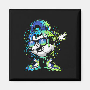 Dabbing Ice Cream Sprinkles Soccer Drip Boys Kids  Magnet