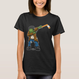 Dabbing Ice Hockey Funny Halloween Costume T-Shirt