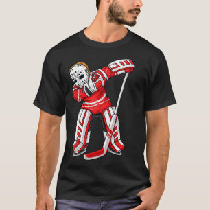 Dabbing Ice Hockey Player Fun Boys Girls Kids Dab  T-Shirt