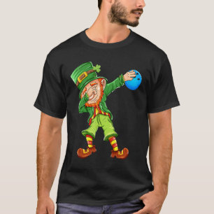Dabbing Leprechaun B0wling St Patricks Day Sports T-Shirt