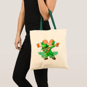 Dabbing Leprechaun for Kids Boys Mens Youth  Tote Bag