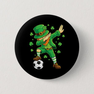 Dabbing Leprechaun Funny Irish Boy St Patricks Day 6 Cm Round Badge