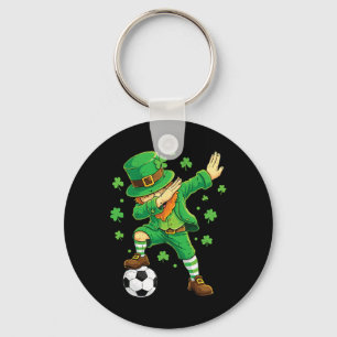Dabbing Leprechaun Funny Irish Boy St Patricks Day Key Ring