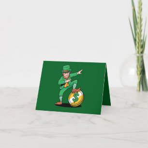 Dabbing Leprechaun Funny St Patrick's Day Thank You Card