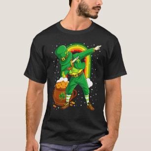 Dabbing Leprechaun St Patricks Day Boys Kids Men D T-Shirt